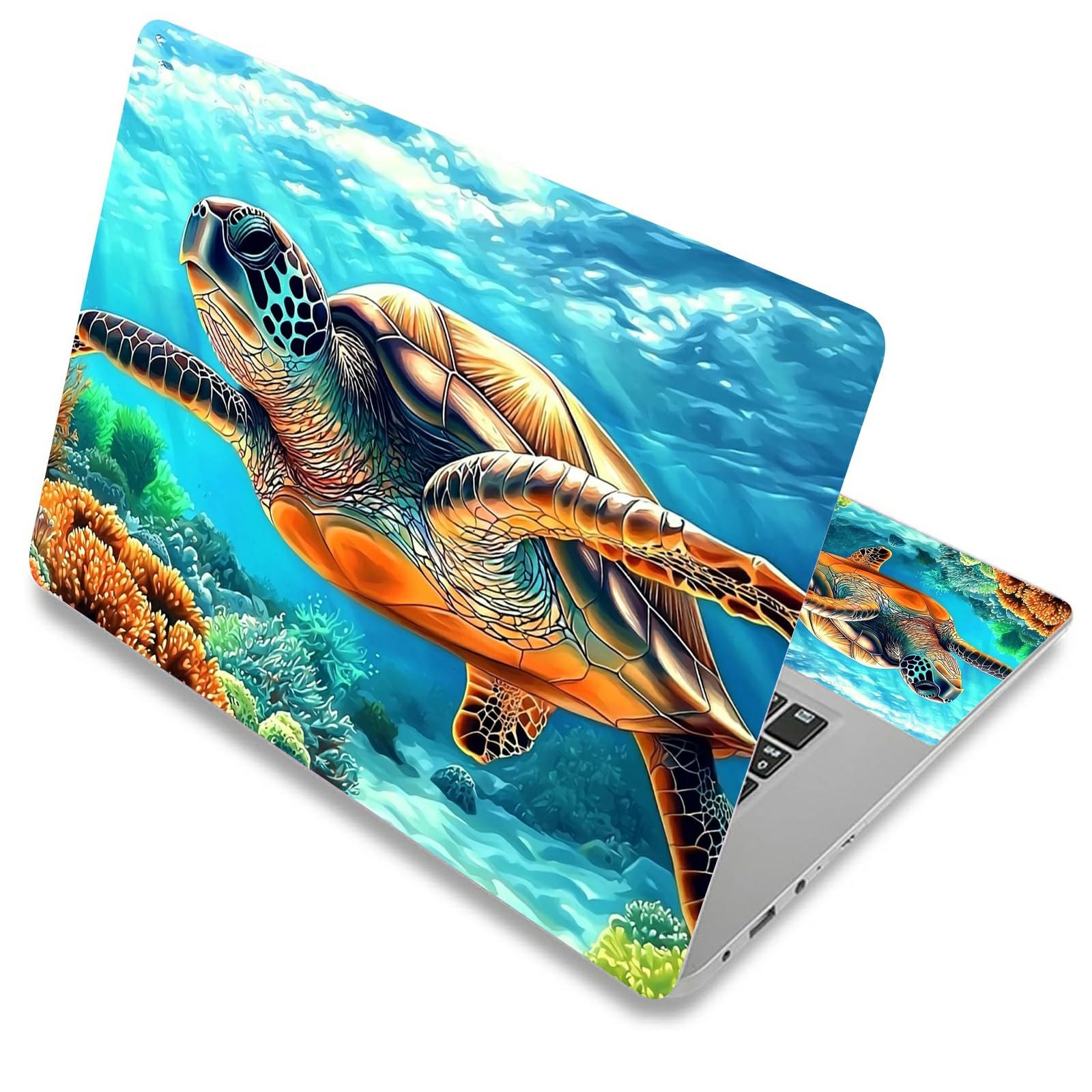 DIGTIALL Laptop Skin Decal, Majestic Sea Turtle