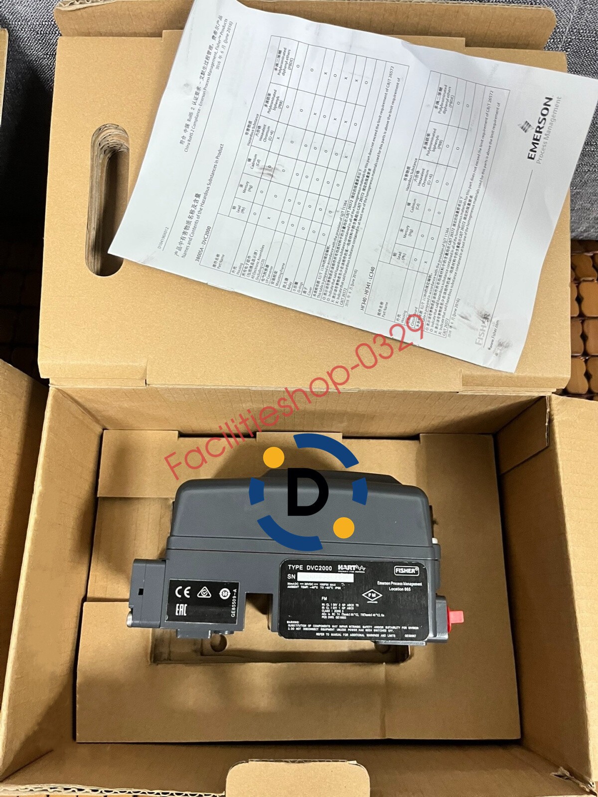 New Fisher DVC2000 Digital Valve Controller DHL/FedEx