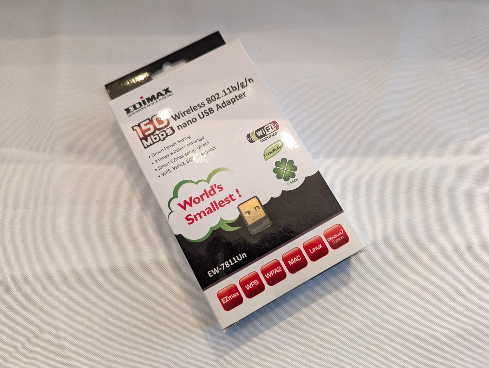 Edimax EW-7811UN V2 Nano USB Wi-Fi Dongle - NEW IN BOX 