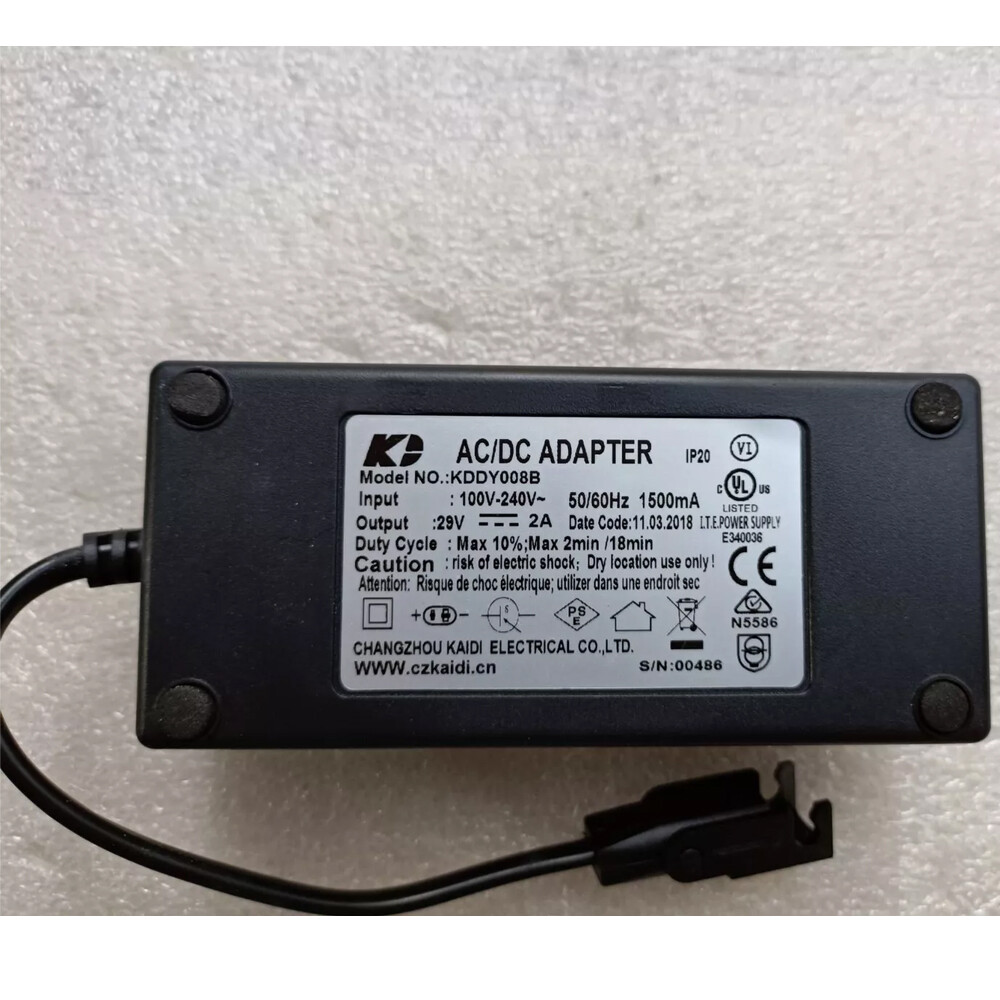 For KAIDI KDDY008B AC/DC Adapter 29V2A Power Supply Electric Recliner Lift Chair