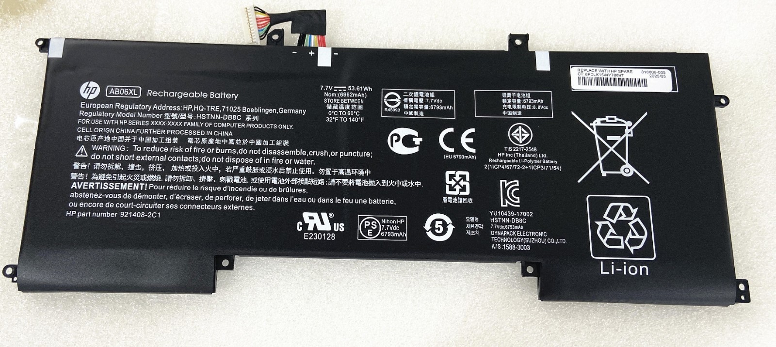 Genuine AB06XL Battery For Hp Envy 13-AD028TU 13-AD065NR 13-AD024TU HSTNN-DB8C