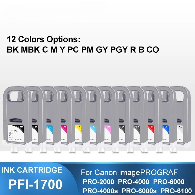 PFI-1700 700ML Compatible Ink Cartridge For Canon PRO 2000 4000 6000 PRO-6000s 