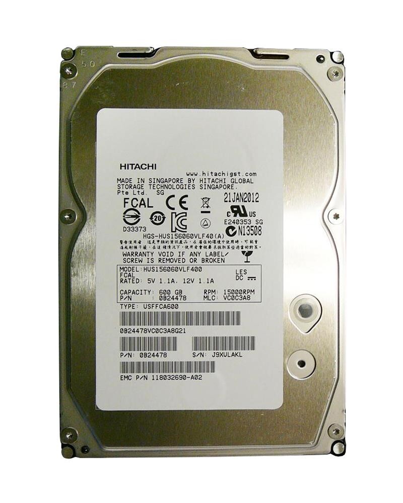 HITACHI 600GB 15000 RPM 0B24526 3.5 HARD DRIVE HUS156060VLF400 
