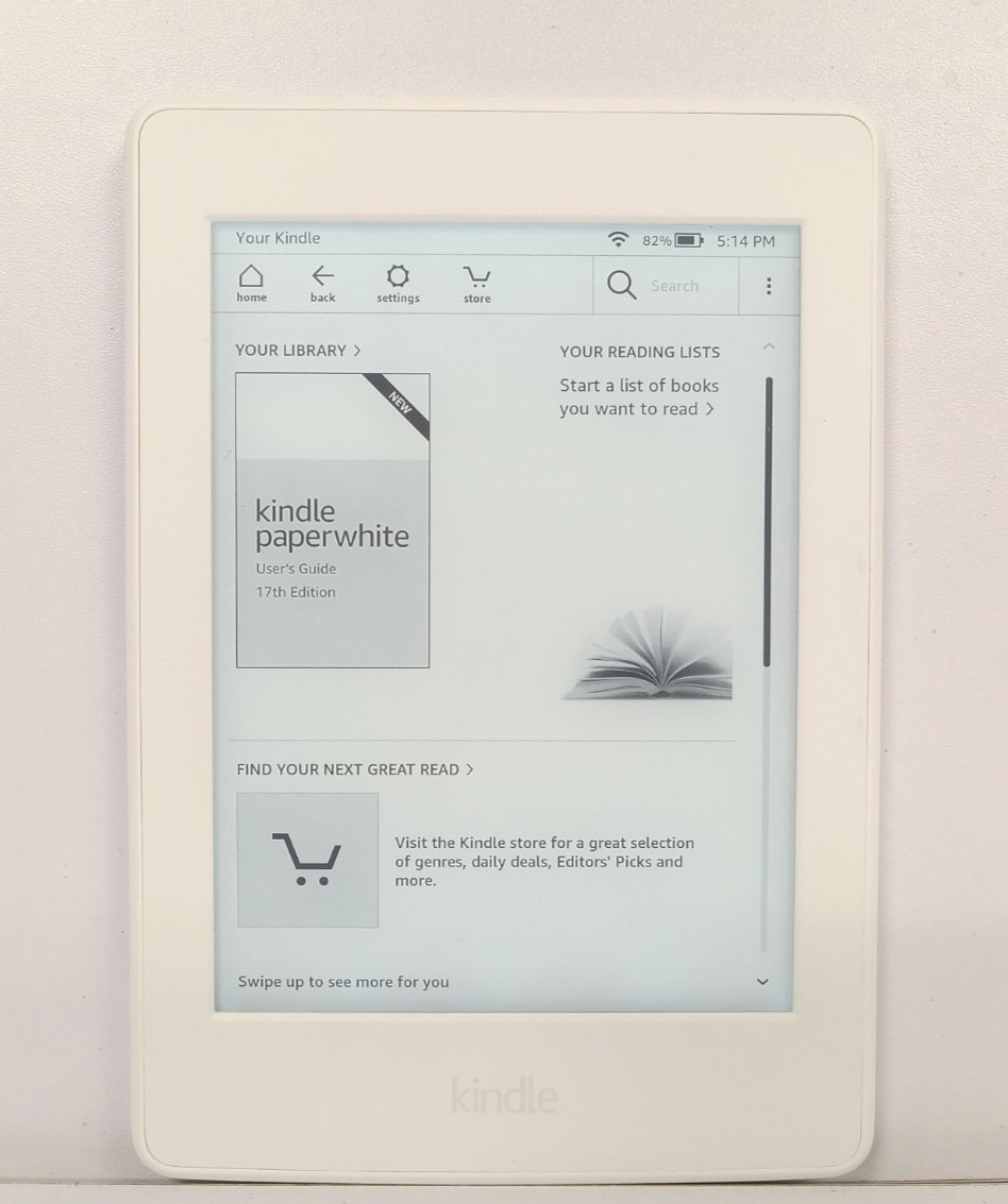 Amazon Kindle Paperwhite 7th Generation DP75SDI (4GB, White, WiFi) eBook Reader