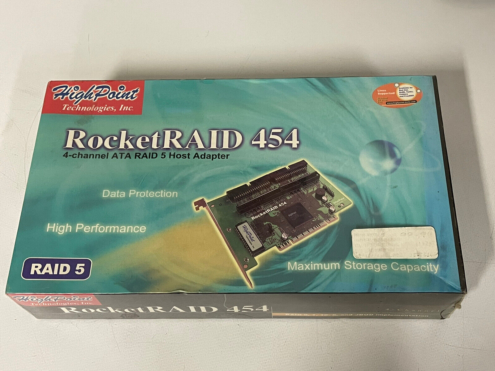Brand New sealed HighPoint RocketRAID 454  4-Channel ATA RAID 5 Host Adapter