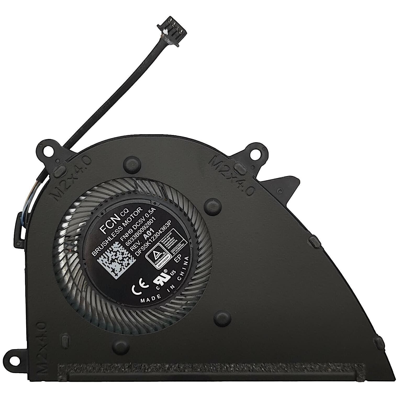 HP 17-cp0048nr 17-cp0196nr 17-cp0008ds 17-cp0009ds 17-cp0010ds CPU Cooling Fan