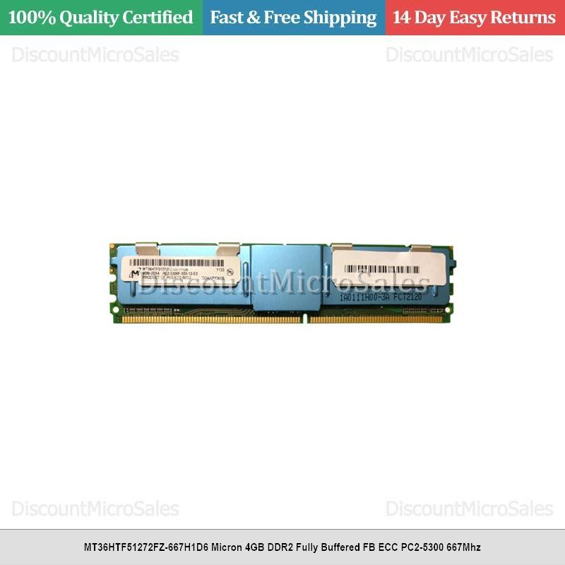 MT36HTF51272FZ-667H1D6 Micron 4GB DDR2 Fully Buffered FB ECC PC2-5300 667Mhz