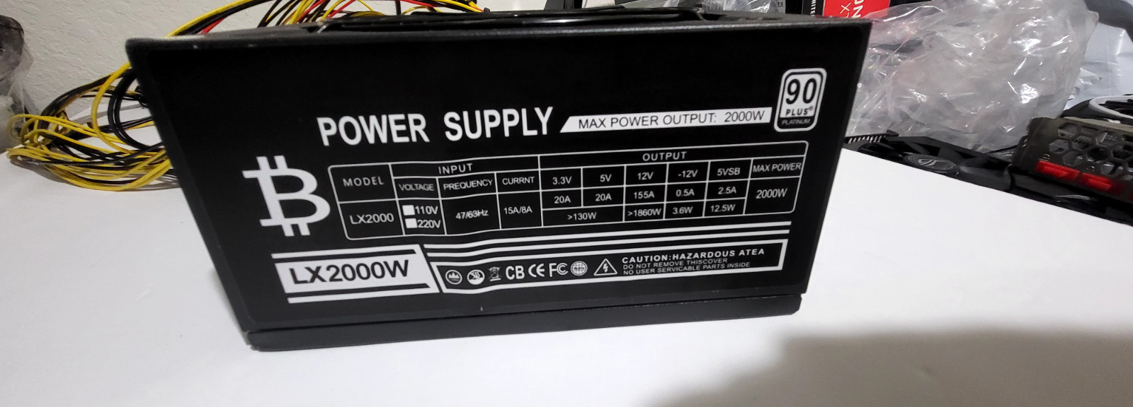 Modular Power Supply 20000W PSU For 8 GPU