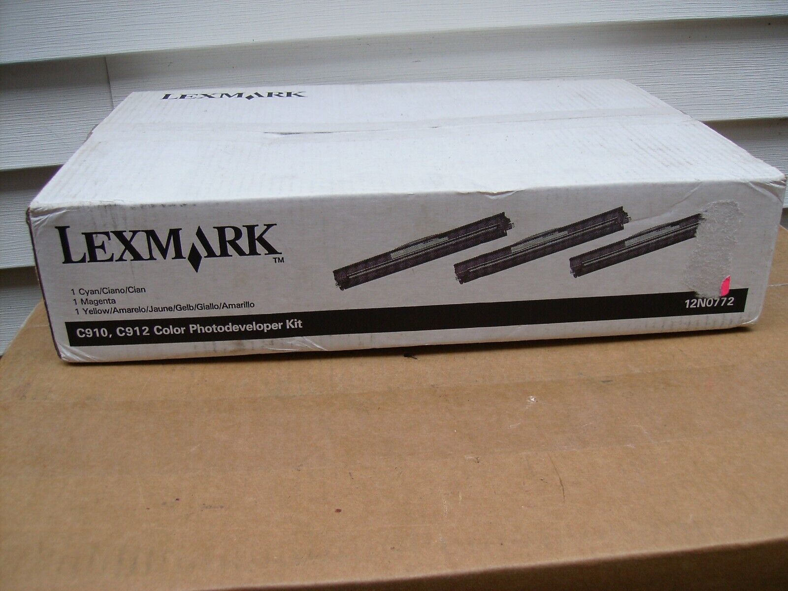 Lexmark 12N0772 Cyan Magenta Yellow Photo Developer C910 Genuine New Lot of 3