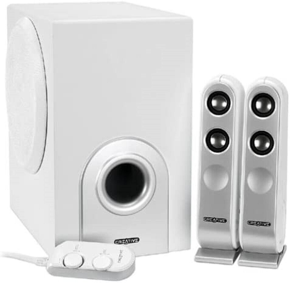 Creative I-TRIGUE L3450 White 2.1 Computer Speaker System For PC MAC Brand NEW 