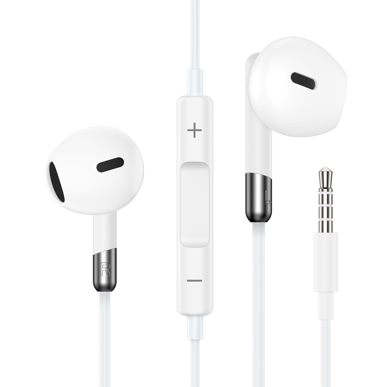 3.5mm Wired Headphones Computer Earbuds Wired with Microphone