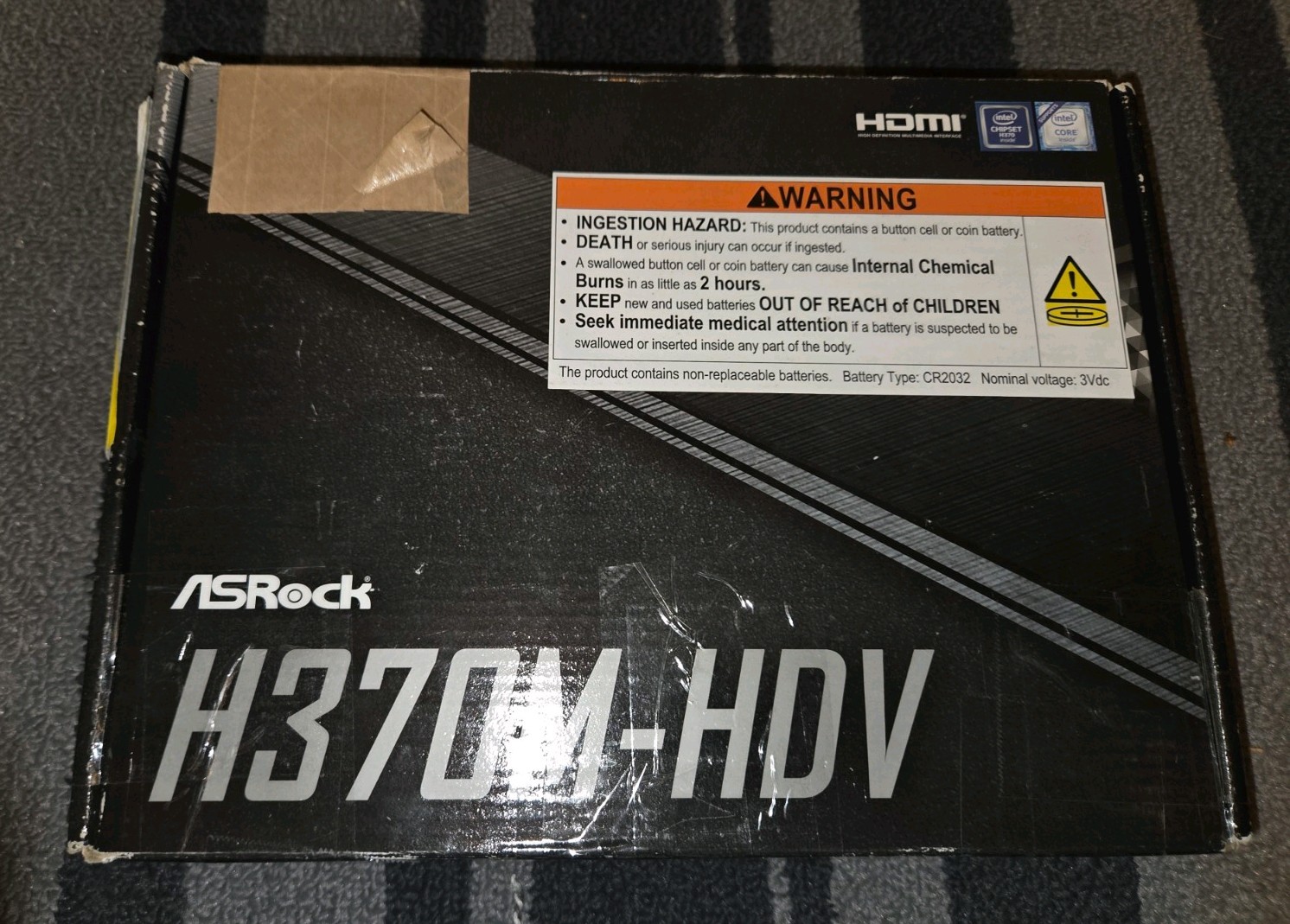 ASRock H370M-HDV Intel H370 Micro ATX Motherboard - For Parts/Repair