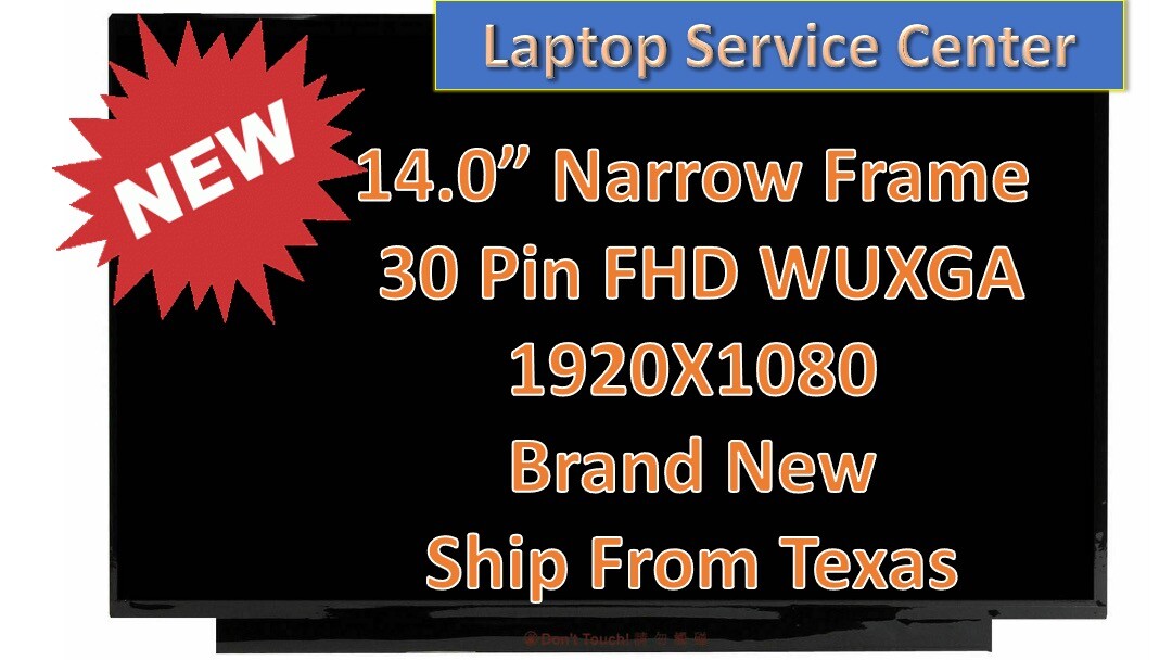 14" FHD LCD LED IPS Display Panel 1080P New for AUO P/N B140HAN04.0