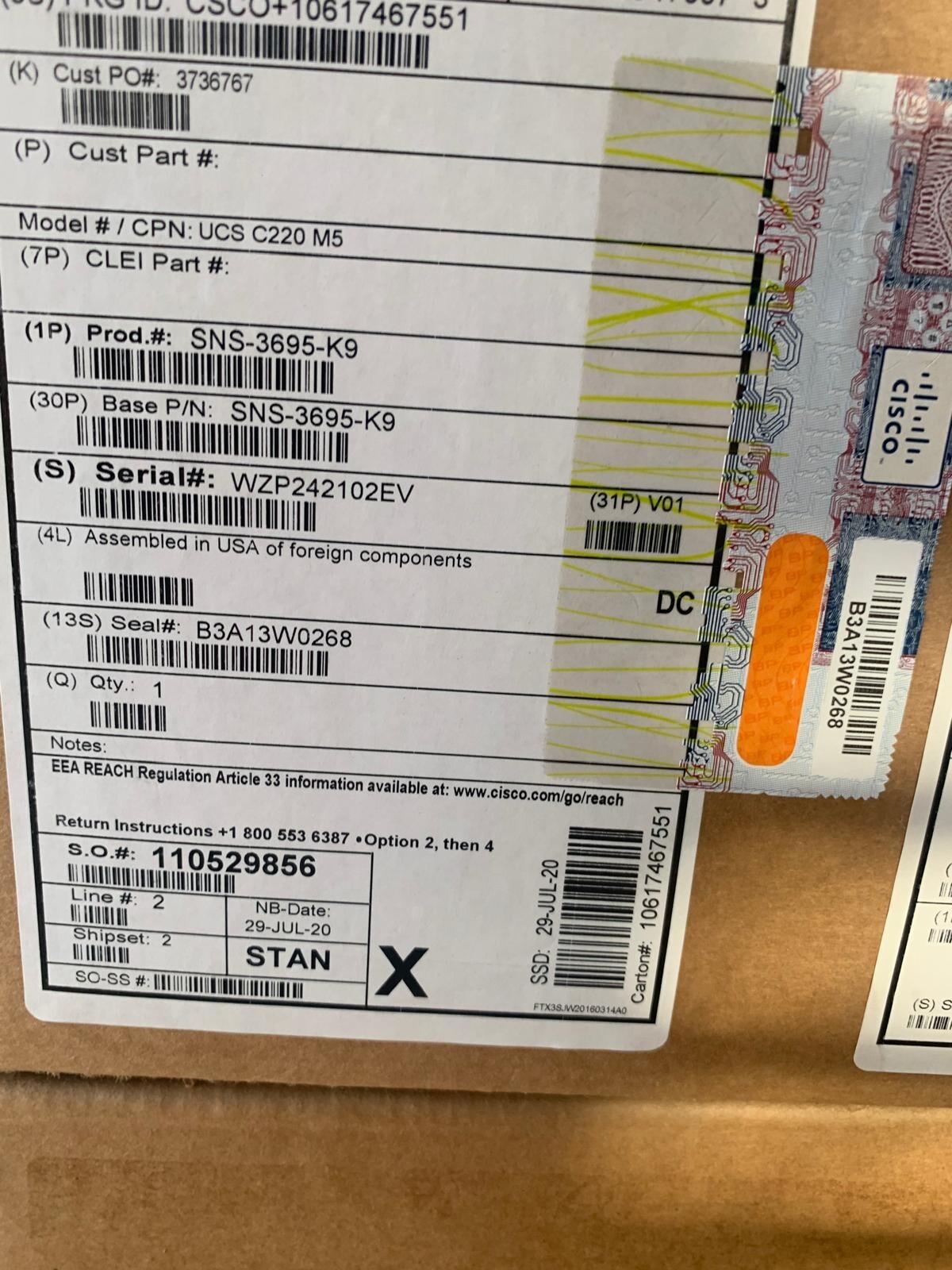 CISCO SNS-3695-K9