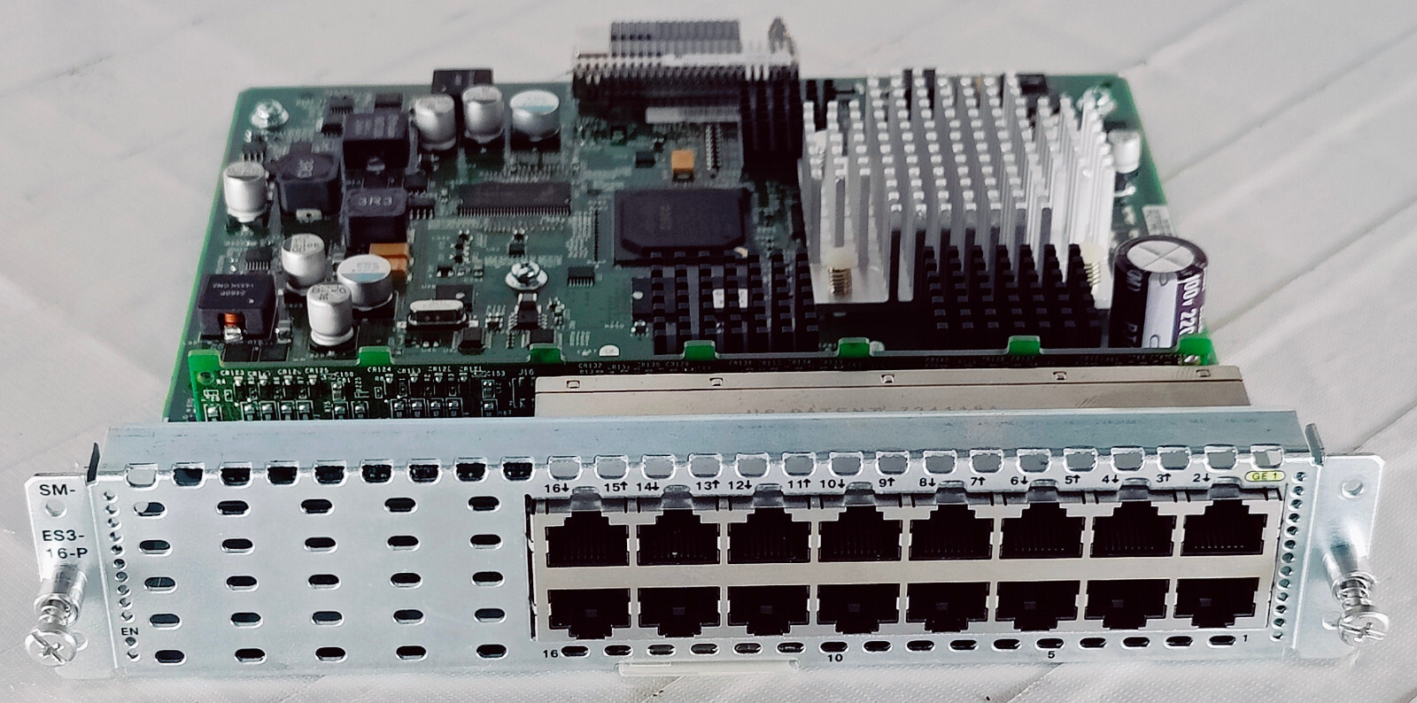Cisco SM-ES3-16-P 16-Port POE+ Capable Layer 2/3 LAN COUCAJ2CAB 73-13662-01