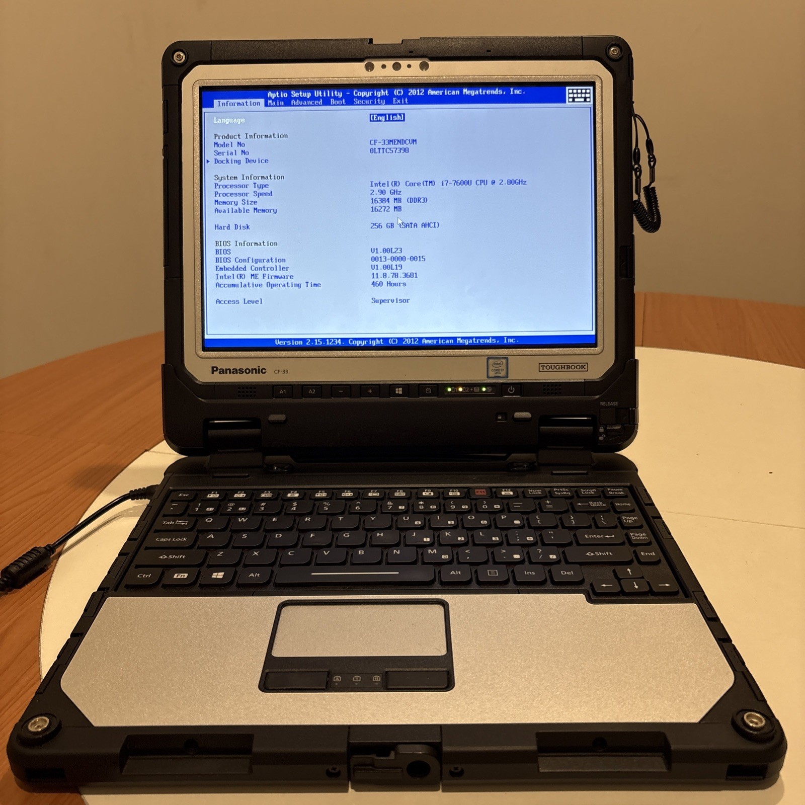Panasonic Toughbook CF-33 LOW 460HRS 2D Barcode i7-7600U 16GB 256GB Win11 #13