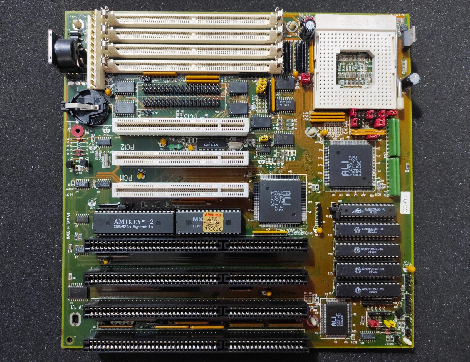 Lucky Star ALI M1445 P.I. Socket 3 486 AT ISA PCI Vintage Retro Motherboard