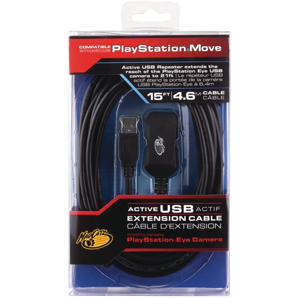 Mad Catz High Speed Powered Active USB 2.0 Repeater Extension Cable 15ft M/F