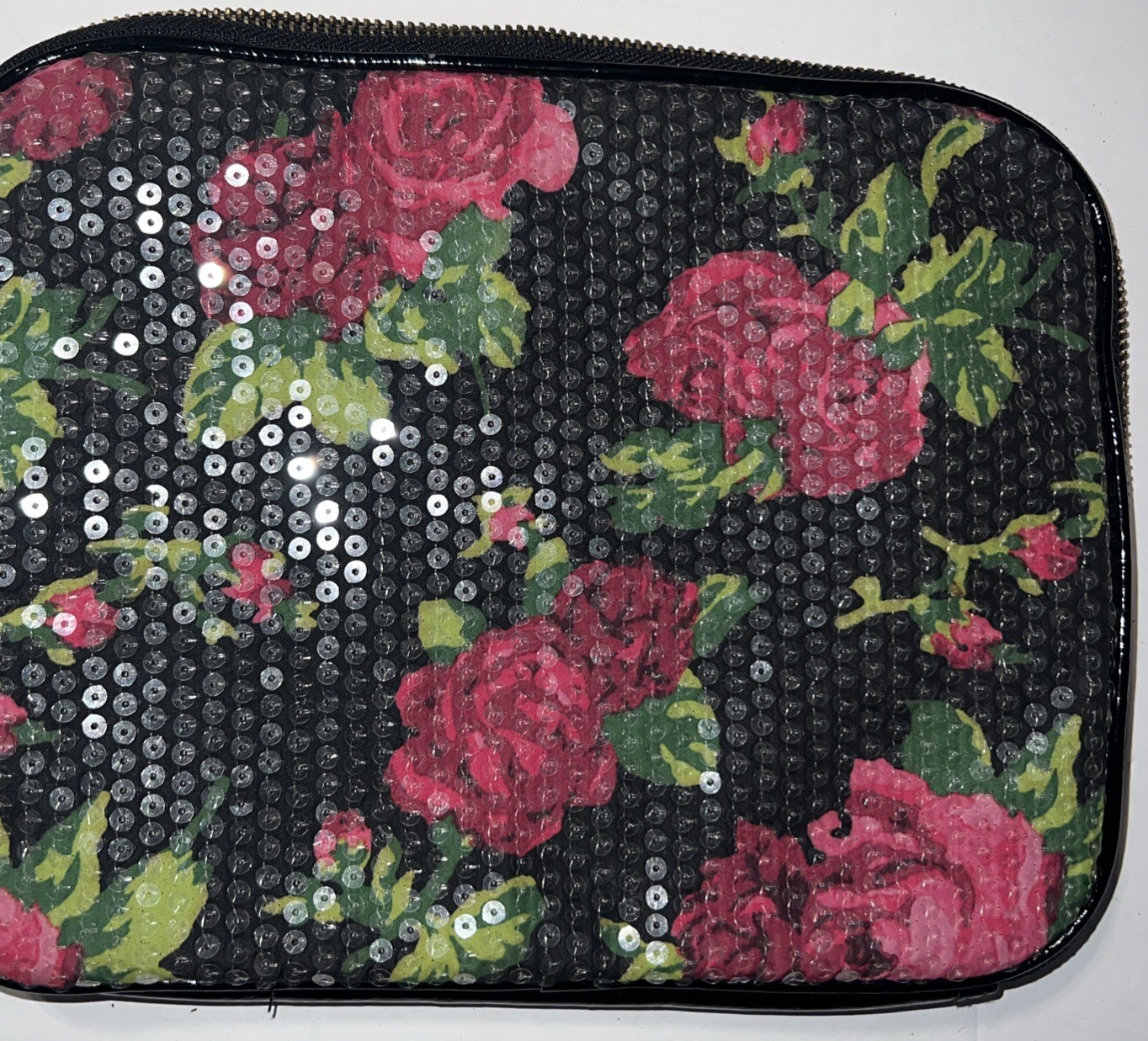 BETSEY JOHNSON ROSE & LEOPARD PRINT TABLE CASE