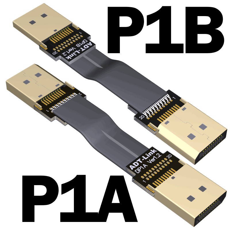 ADT DP Male-to-Male Extension Cable DisplayPort Dp1.2 Graphics Card Cable New