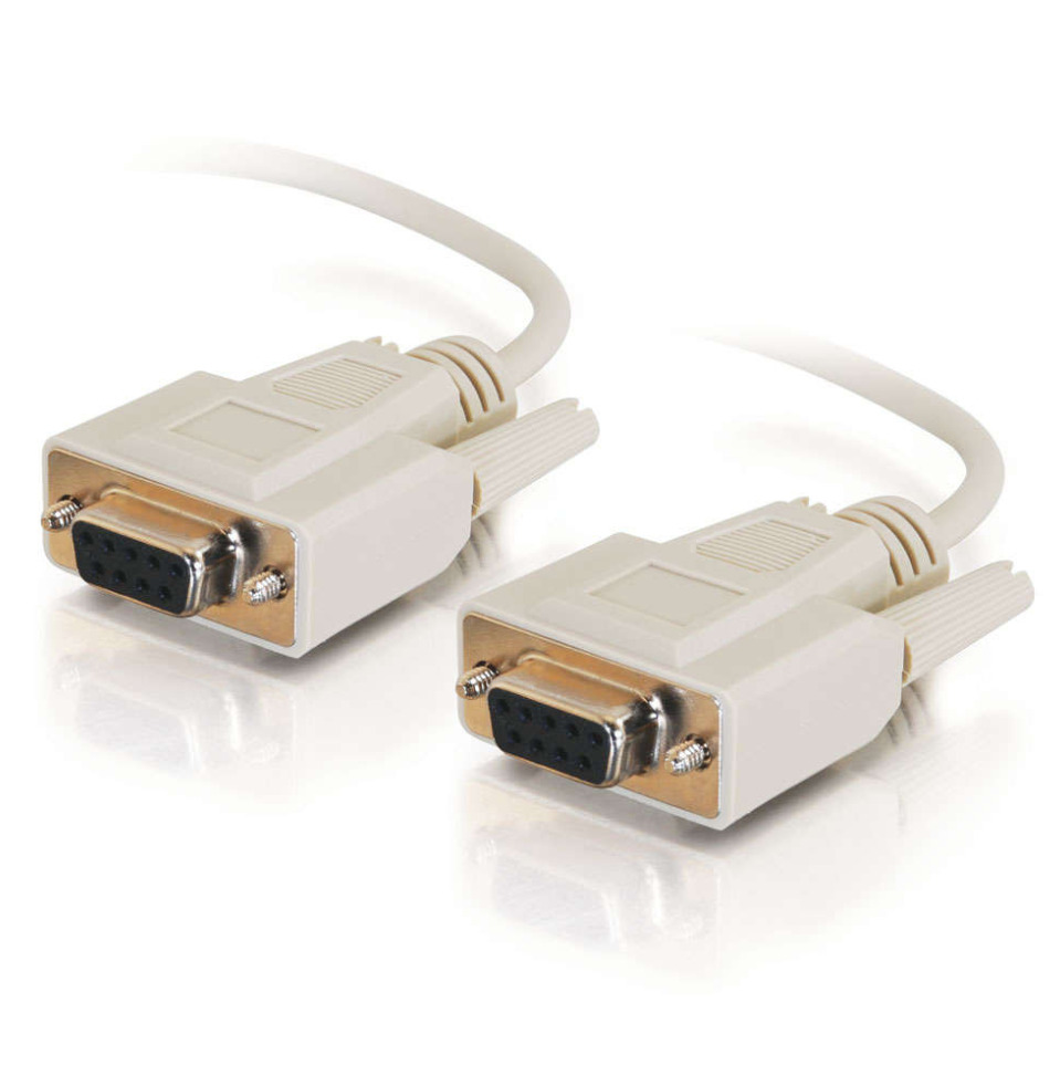 New CablesToGo CTG C2G 03044 6 ft. DB9 F/F Null Modem/Serial