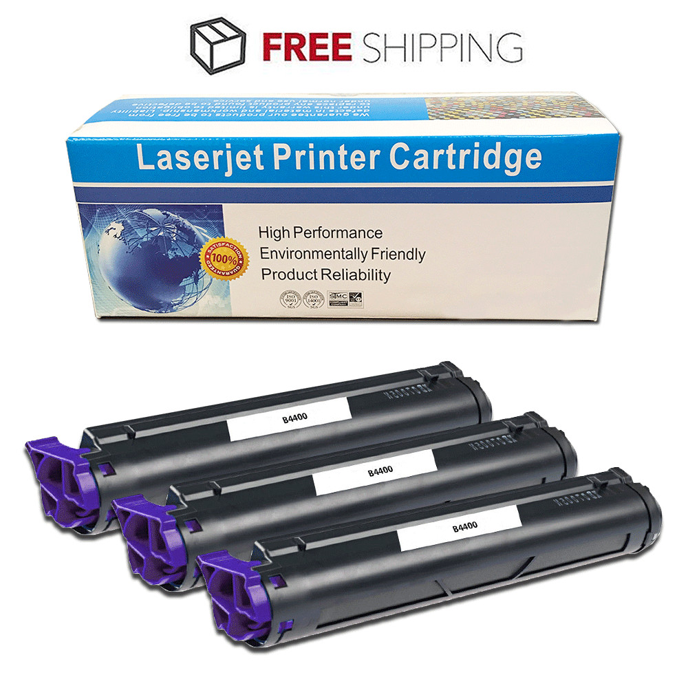 3 Pack Okidata B4600 Toner Cartridges Compatible with 43502001 B4550 B4600 B4400