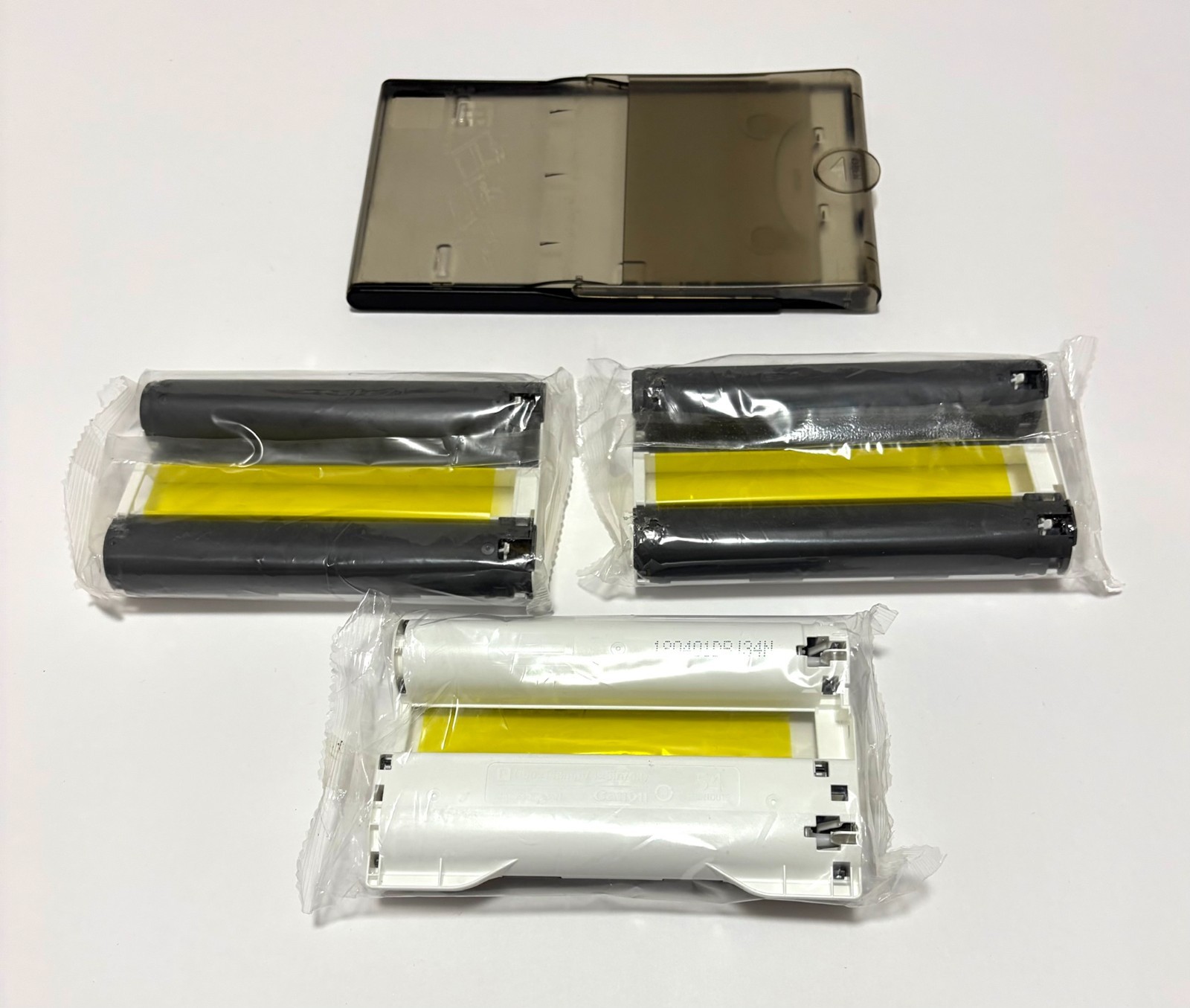 Canon SELPHY Accessory Lot: PCP-CP400 4x6 Postcard Cassette Tray + 3x Ink Ribbon