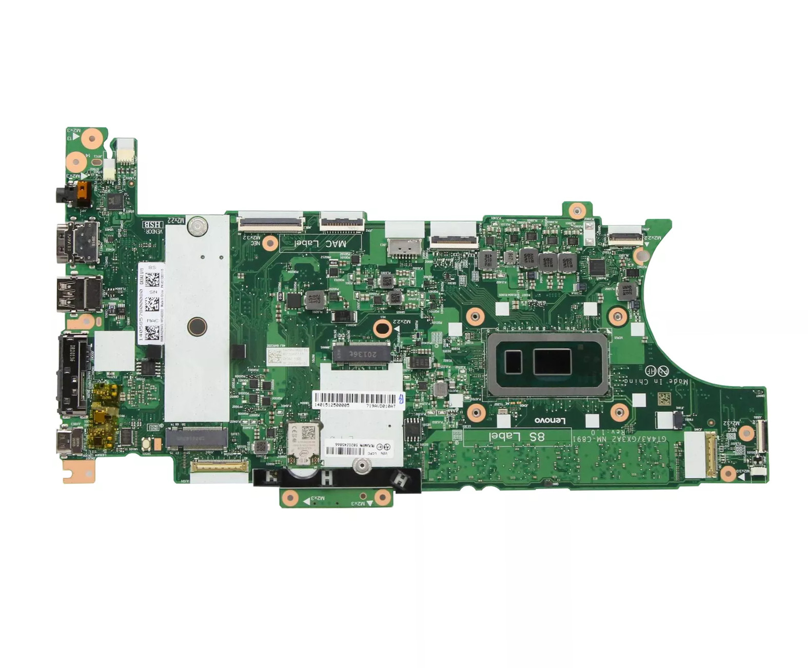 5B20Z45866 For Lenovo ThinkPad T14S X13 Motherboard I7-10610U UMA 16G
