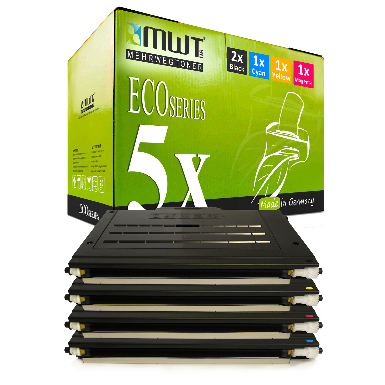 5x Toner for Samsung CLP 500 550 A R NA G N, CLP-500D CLP-500D7 500D5 CMYK