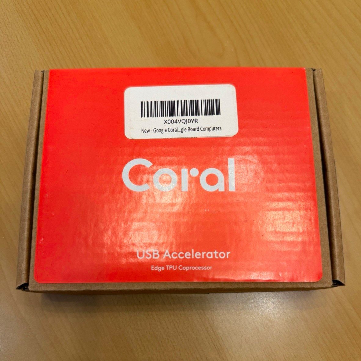 Google Coral USB Accelerator Edge TPU Coprocessor, Model WA1