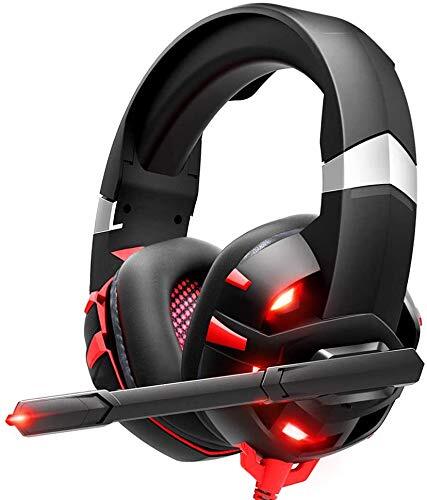 Gaming Headset, Over-Ear Headset with 7.1 Surround Sound, Noise Canceling Mic
