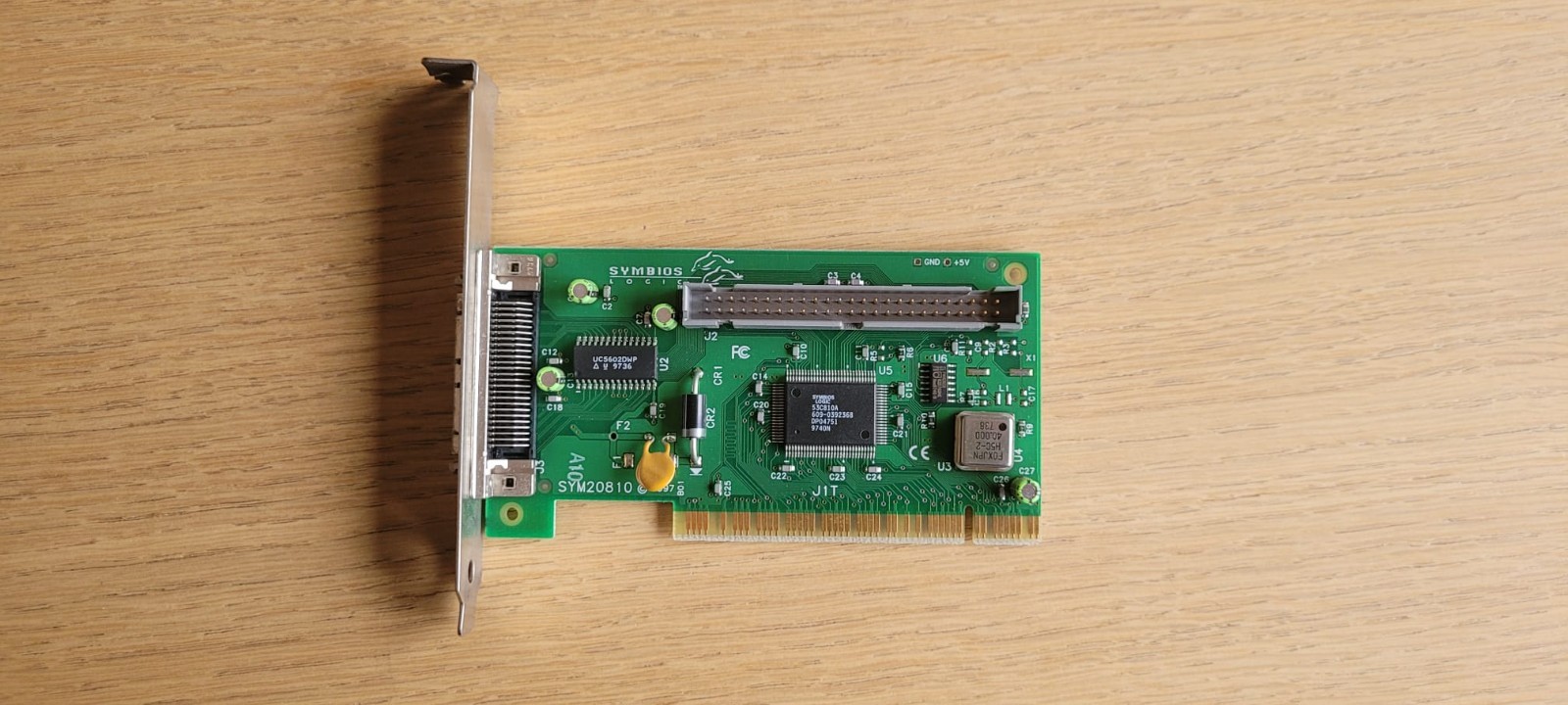 SYMBIOS Logic SYM20810 2x 50-Pin SCSI PCI Card Controller 348-0033673B 0034416