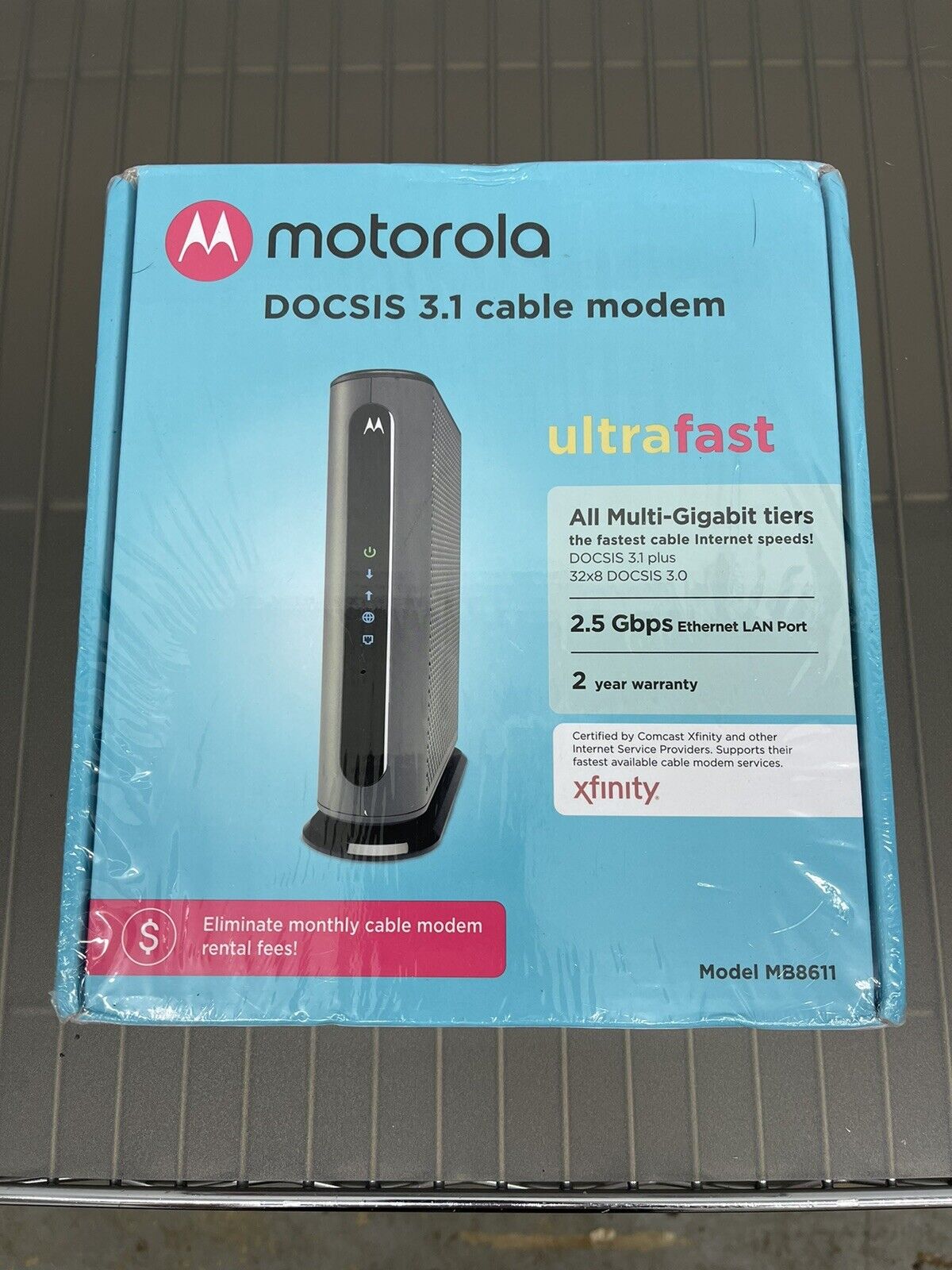 Motorola MB8611 DOCSIS 3.1 Cable Modem 2.5 Gbps