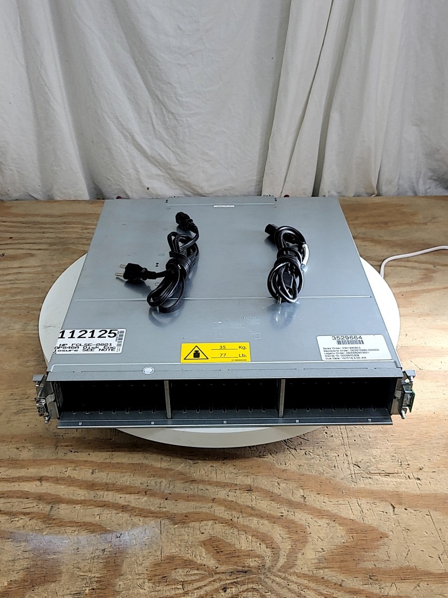 HP FCLSE-0801 AP846A Disk Enclosure SEE NOTES