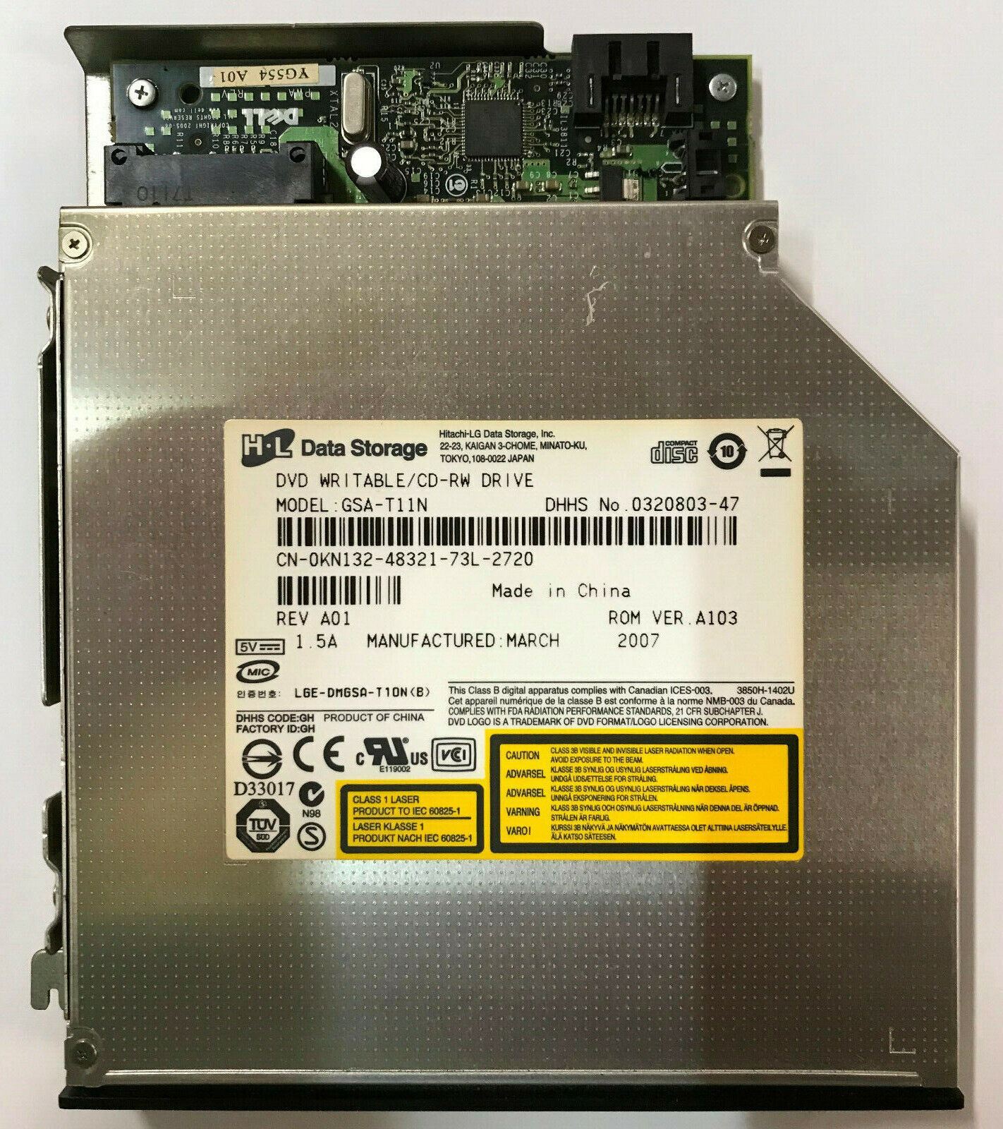 Genuine Hitachi LG GSA-T11N CD DVD±RW IDE Drive Dell OptiPlex 740 745 750 0KN132