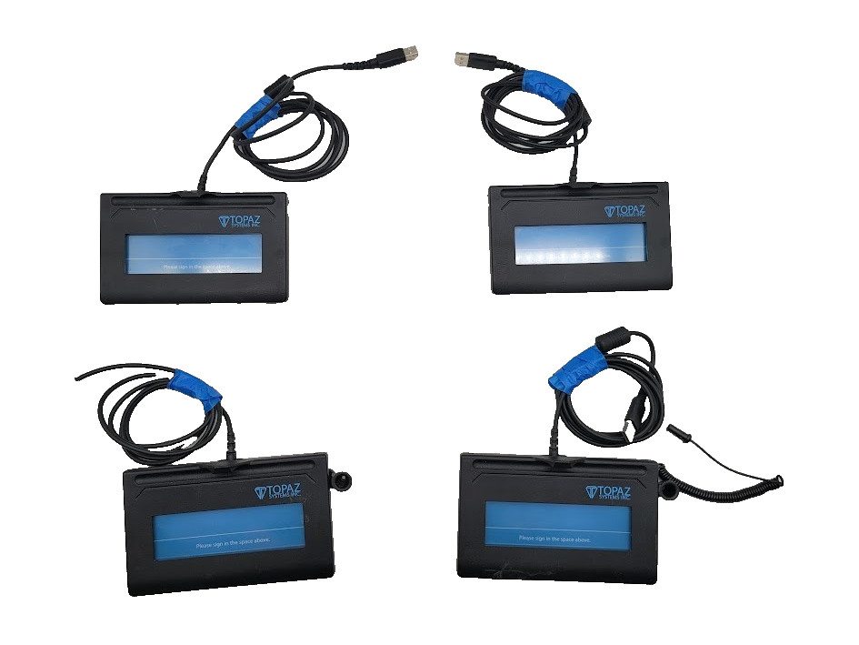 Lot of 4 Topaz Systems T-S460-HSX-R Electronic Signature USB Capture Pad No Pen