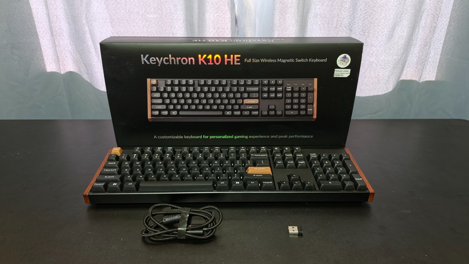 Keychron K10 HE Wireless Mechanical Gaming Keyboard - Purple Magnetic Switches