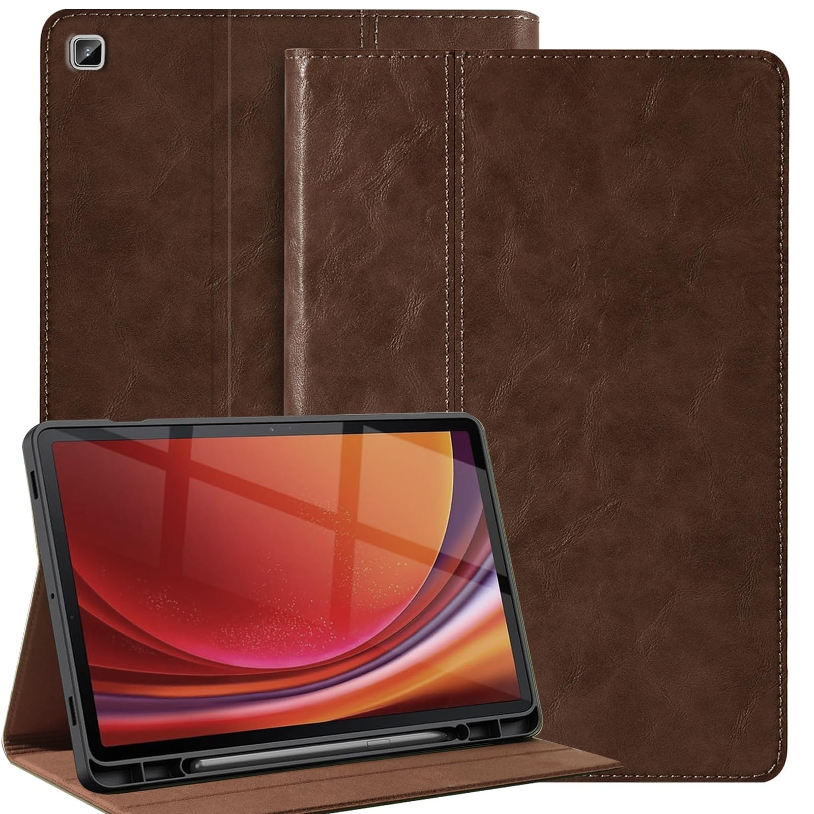 Gexmil Genuine Leather Case for Samsung Galaxy Tab A11 A9 Plus 11 Inch with P...