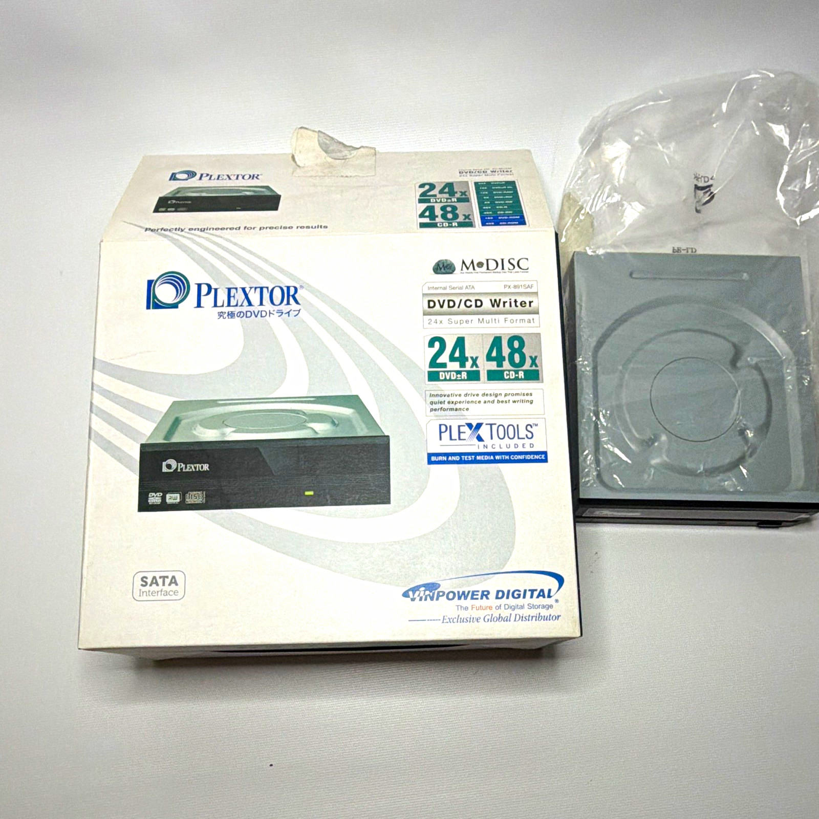 Plextor PX-891SAF SATA Internal 5.25in DVD/CD Writer 24x M-DISC Black