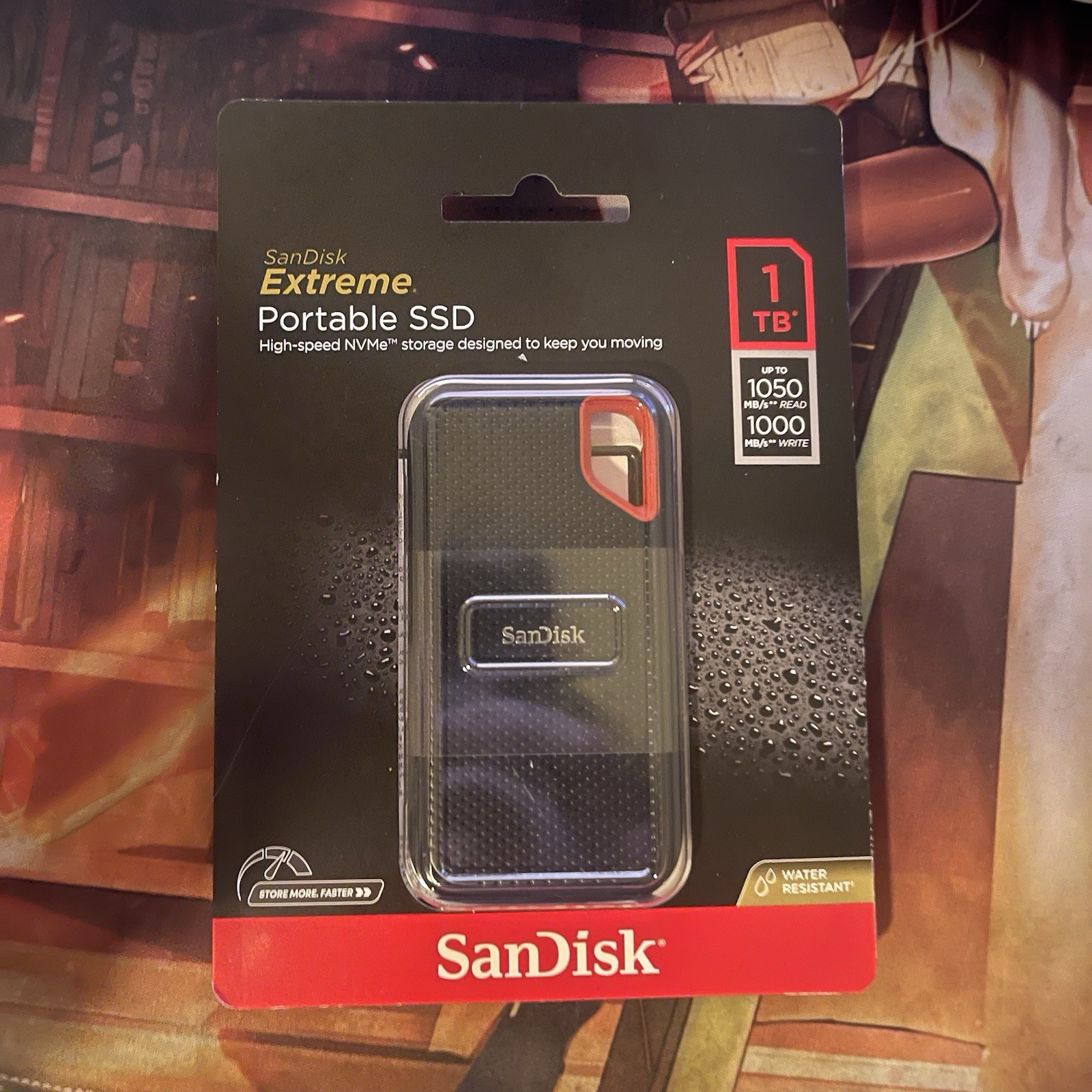 SanDisk Portable Extreme Portable SSD 1TB USB-C SSD SDSSDE61-1T00-AT New