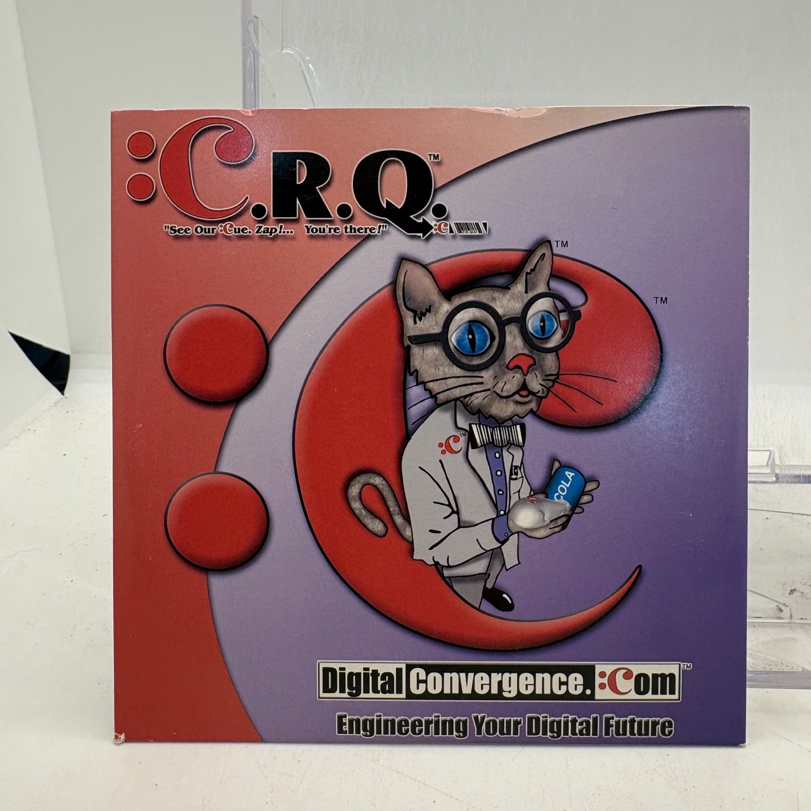 Digital Convergence C.R.Q. 1.0 Windows Software CD-ROM Vintage 2000 CueCat Cat