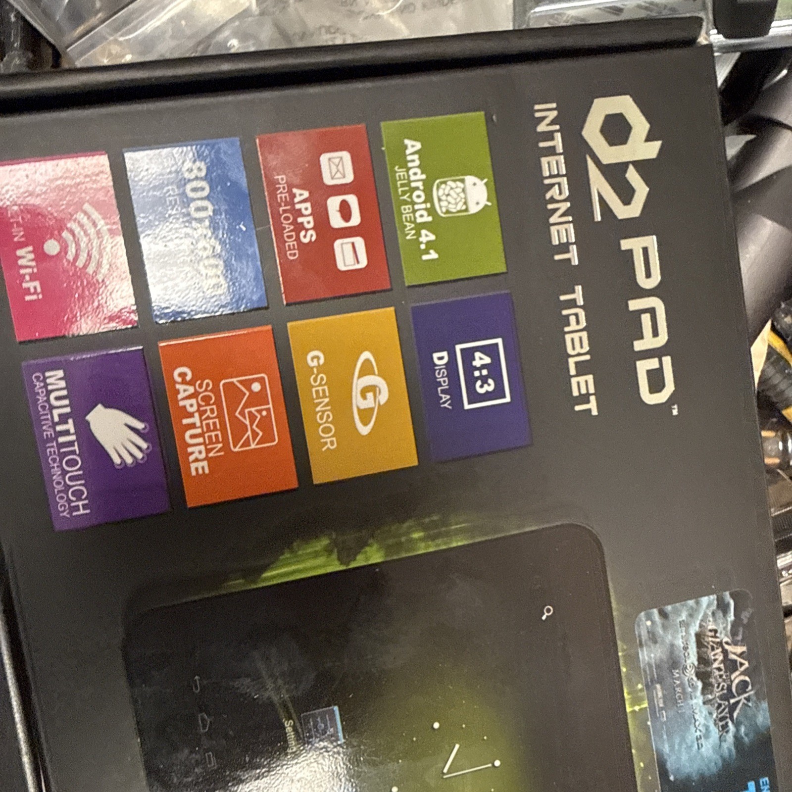 D2 pad Internet  tablet D2-912,Black,9",android 4.1.x jelly,built-in front camer