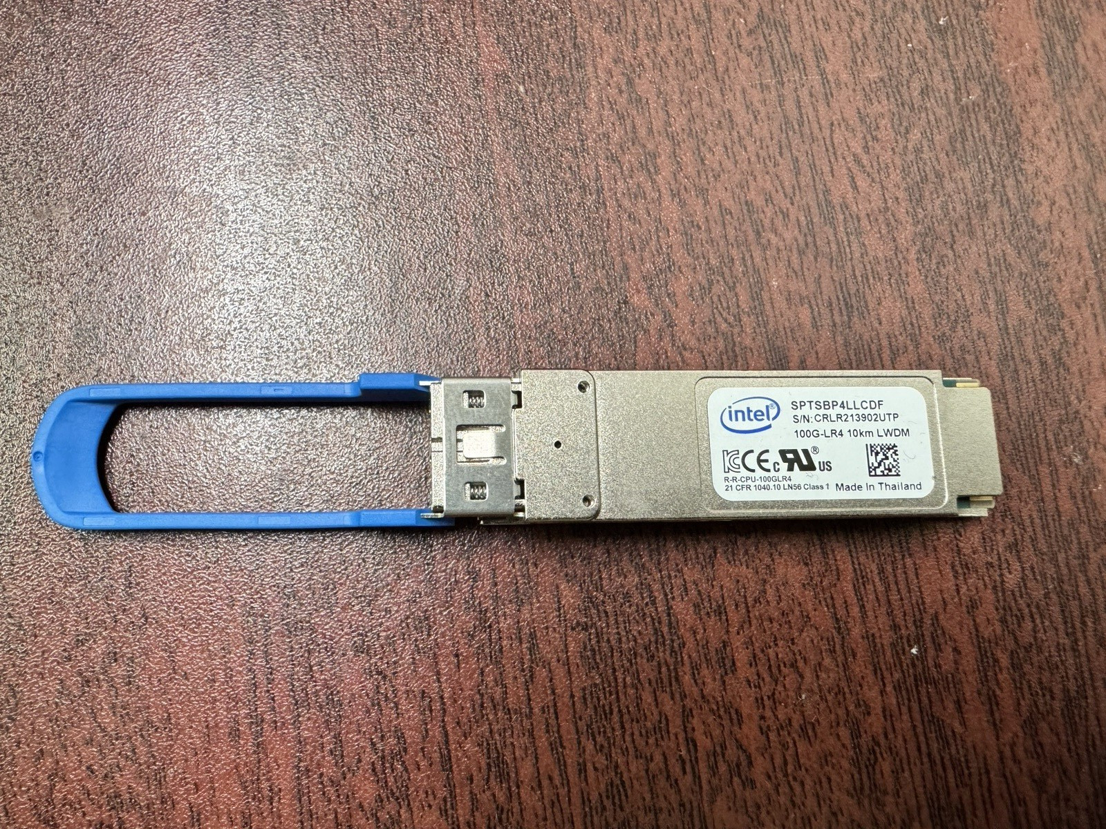 100Gb Intel SPTSBP4LLCDF 100G-LR4 10km LWDM QSFP28 SMF Module