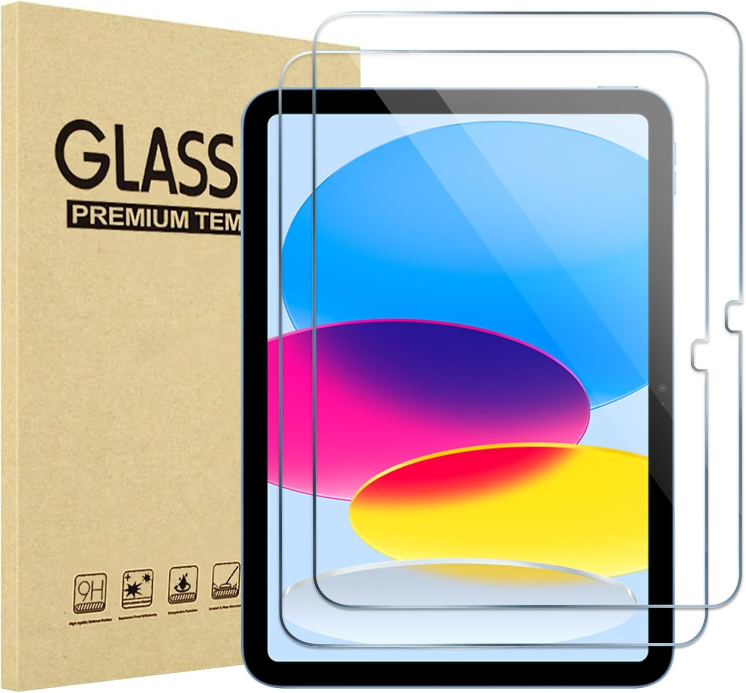 2 Pcs Screen Protector for Ipad A16 2025 11Th 11" /10Th 2022 10.9