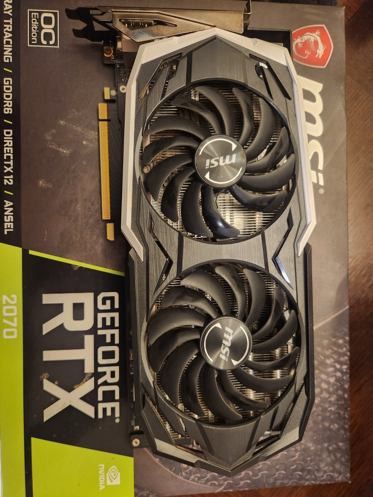 MSI NVIDIA GeForce RTX 2070 Armor 8GB GDDR6 OC Graphics Card