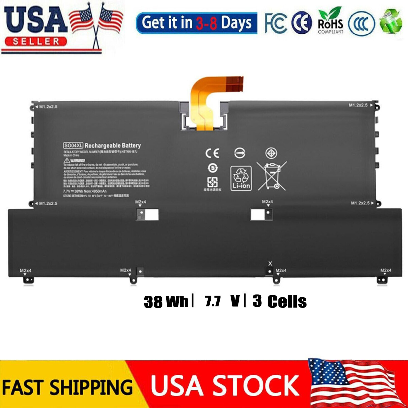 SO04XL Battery For HP Spectre 13-v000 844199-855 HSTNN-IB7J 13-V015TU 13-V000NA