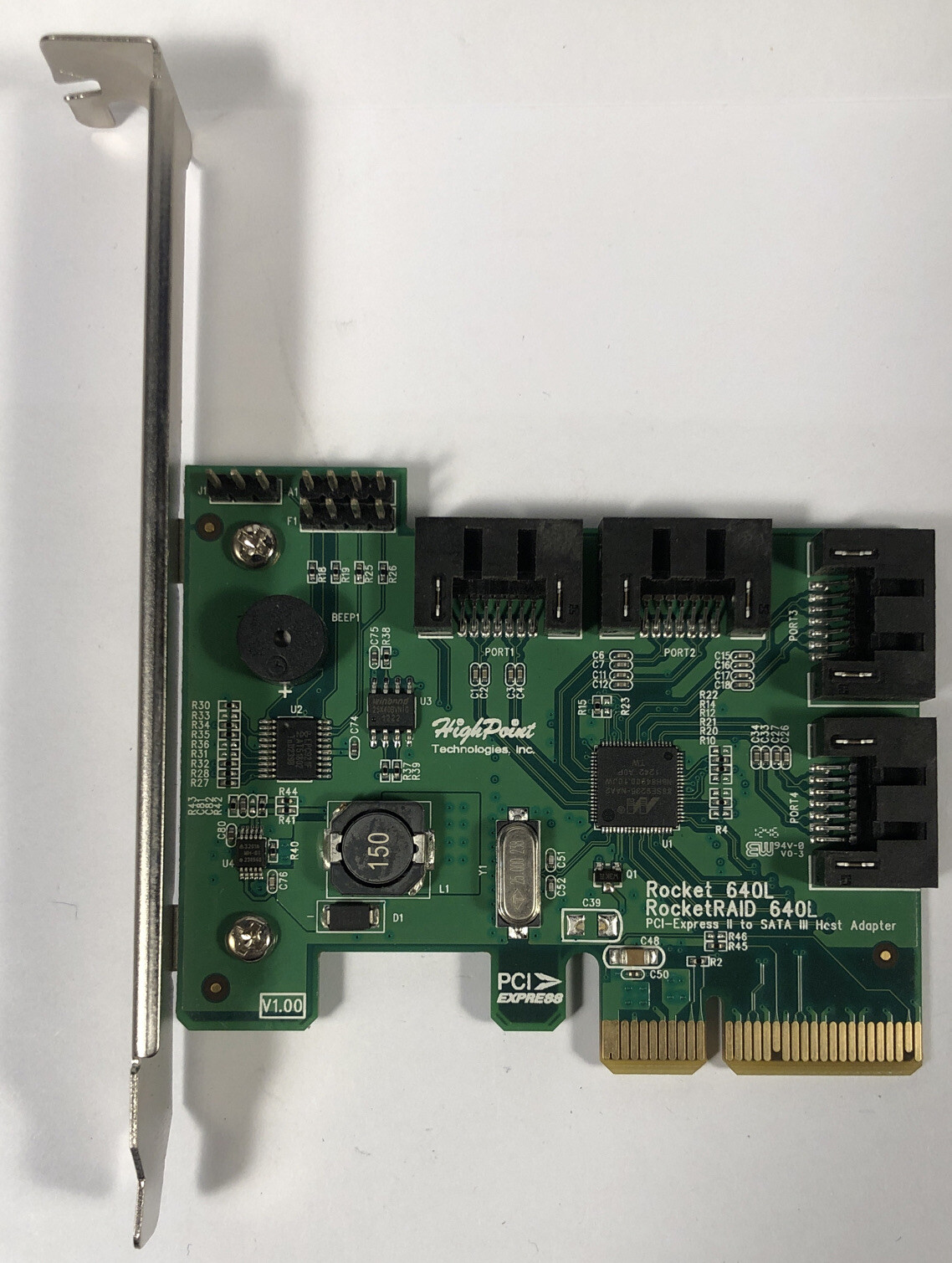 HighPoint Rocket 640L RocketRAID 640L 4-Port PCI-Express 2.0 x4 SATA 6Gb/s