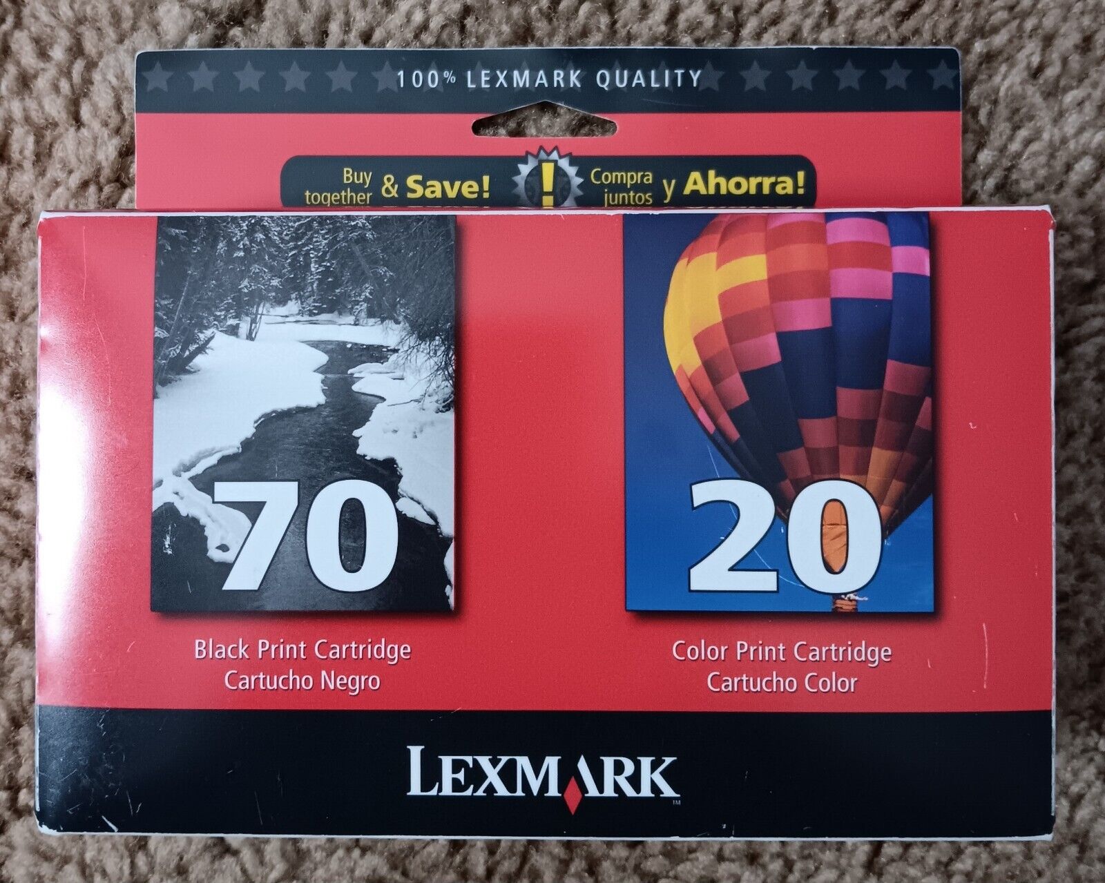 Lexmark 70/20 Black & Color Combo Pack Ink Cartridge