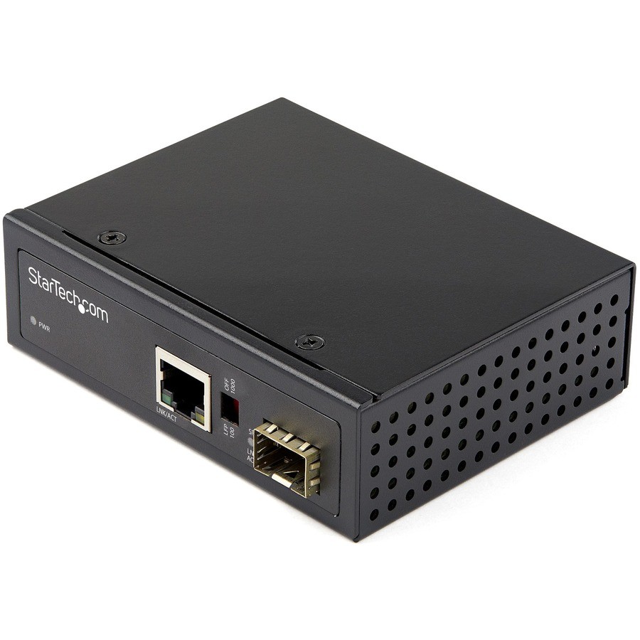 StarTech Industrial Fiber to Ethernet Media Converter IMC1GSFP