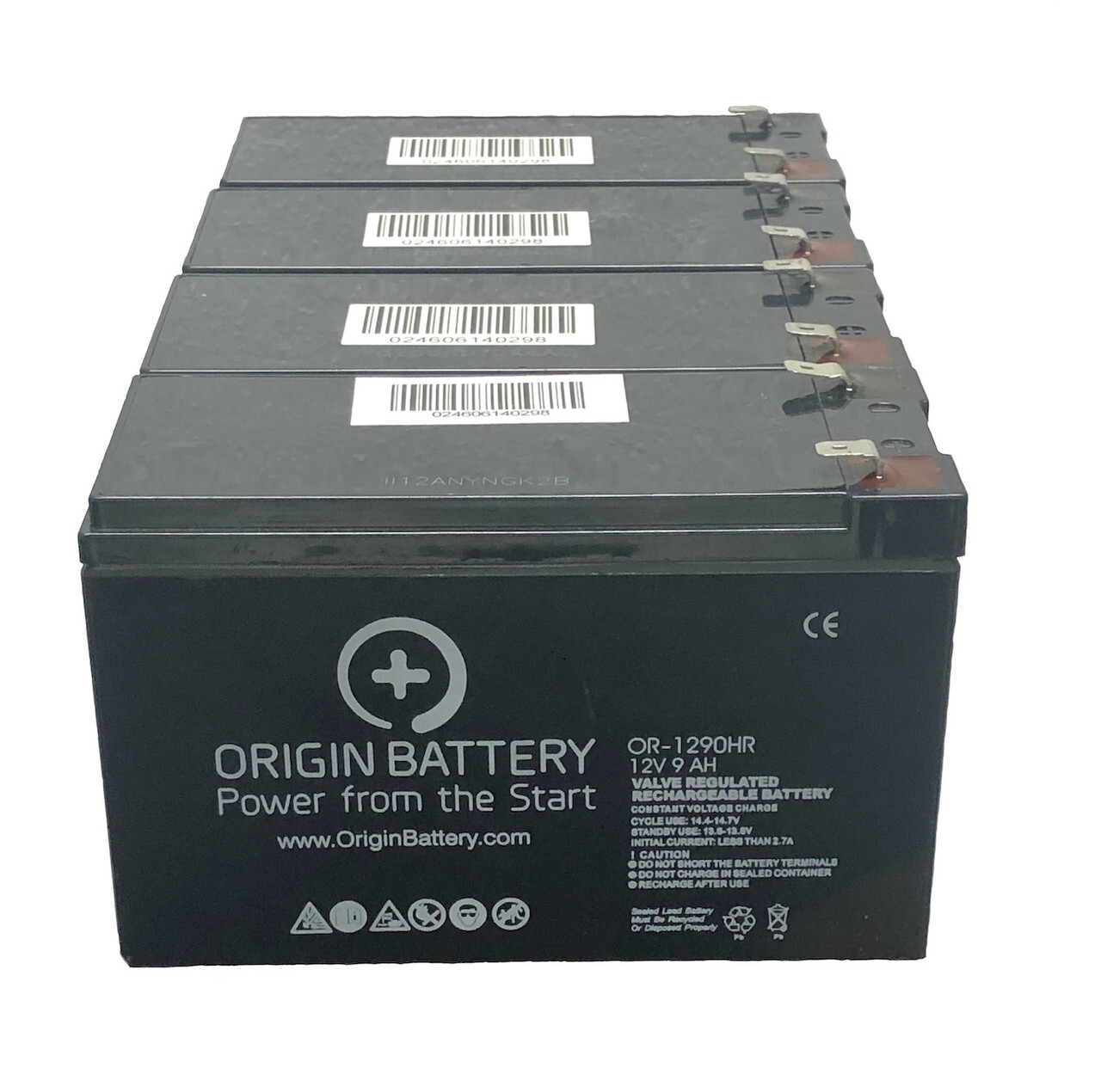 APC RBC133 Battery Replacement - 4 Pack 12V 9AH High-Rate Discharge